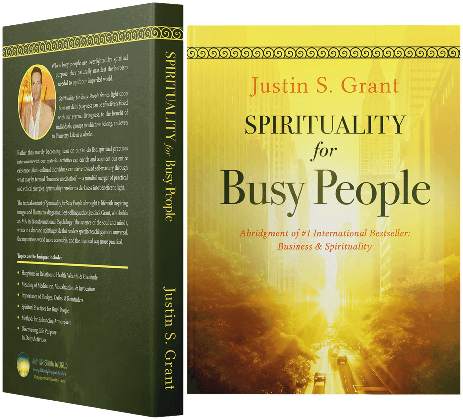 Spirituality for Busy People book — hardback front and back